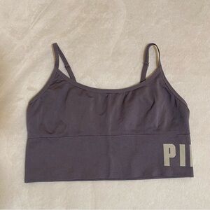 PINK Victorias Secret Longline Sports Bra with Scoop Neck